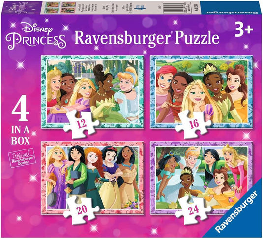 Ravensburger puzzel disney princess: wees wie je wilt zijn - legpuzzel - 12, 16, 20, 24 stukjes