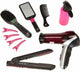 Klein toys braun satin hair 7 mega speelgoed kappersset - incl. accessoires - zwart - roze