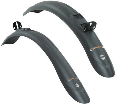 Sks stel spatborden opdruk beavertail 26 28 uni. zwart