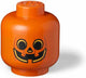 Lego opbergbox iconic hoofd pompoen 24 cm, oranje -
