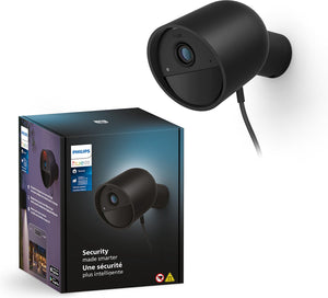 Philips hue secure camera - bedrade beveiligingscamera - zwart