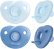Philips avent soothie hart - 0-6 maanden - 2 stuks - plant-based - blauw - scf099 21