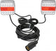 Carpoint led achterlicht set - magneetbevestiging - voor aanhanger of fietsdrager - direct op het plaatwerk te bevestigen – achterlicht 4 functies – 7 polige stekker – kabellengte tussen achterlichten 2.5 meter – kabellengte naar stekker 7.5 meter