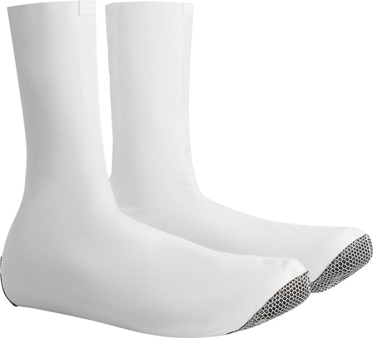 Bbb cycling raceflex zipperless overschoenen - aerodynamisch, winddicht en waterdicht - overschoenen wielrennen - wit - maat 43 44- bws-29