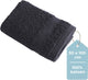 Hush. living hush living - handdoek 100% katoen - per stuk - 50×100 cm - zware kwaliteit 500g m2 - stijlvol boord en ophanglus - zwart