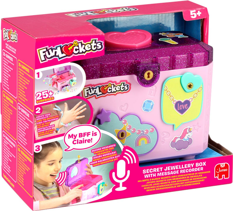 Chargez l'image dans la visionneuse de la galerie, Funlockets jumbo - - geheime sieradendoos met stemrecorder - vanaf 5 jaar - sieraden maken
