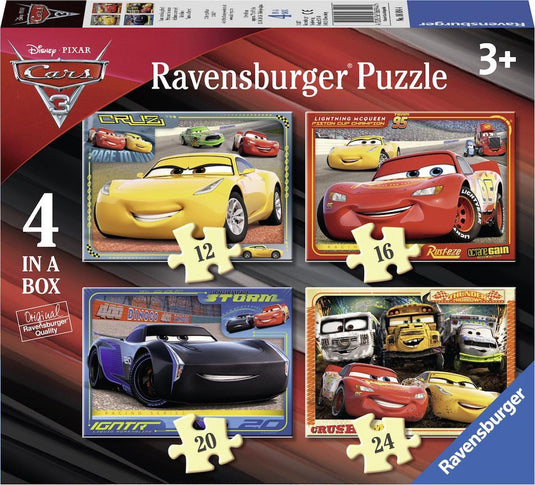 Ravensburger puzzel disney cars 3 let's race! - 12+16+20+24 stukjes