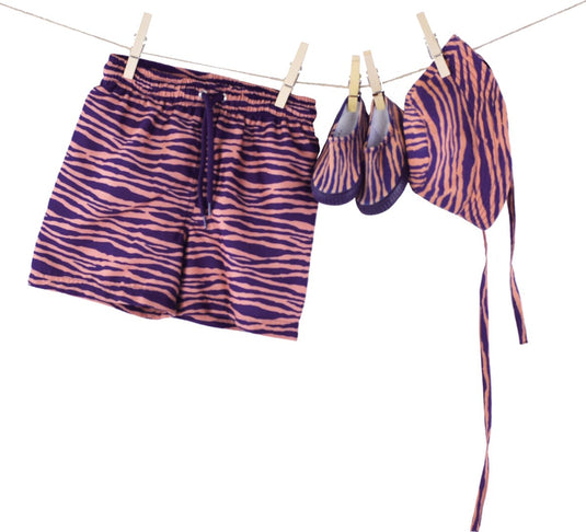 Swim essentials - waterschoentjes - 0-7 jaar - oranje blauw - 19-32 - gestreept - uv bescherming - antislip