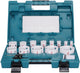 Makita d-63993 gatenzaagset 16.0 mm, 19.0 mm, 22.0 mm, 25.0 mm, 32.0 mm, 35.0 mm, 37.0 mm, 44.0 mm, 51.0 mm, 57.0 mm, 6