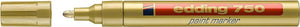 Paintmarker 750 goud edding 4-750053 2-4mm goud ronde punt
