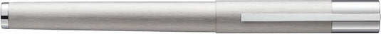 Lamy scala zilver vulpen - vulpen van geborsteld roestvrij staal hoogglans verchroomde greep en clip - penpunt maat m - elegant, minimalistisch ontwerp - incl. inktpatroon t 10 blauw - rechtshandig