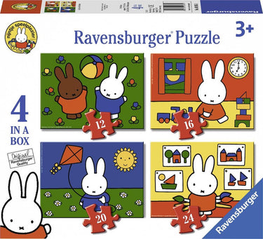 Ravensburger nijntje 4in1box puzzel - 12+16+20+24 stukjes - kinderpuzzel