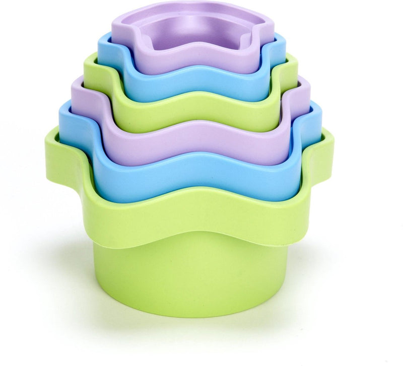 Afbeelding laden in galerijviewer, Green toys stapelaar bekers - sterretjes
