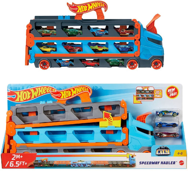 ギャラリービューアに画像をロードする, Hot wheels speedway oplegger speelset - speelgoedvoertuig
