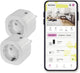 Omajin by netatmo omajin smart plug sk - slimme stekker - wifi - timerfunctie - compitabel met amazon alexa en google home - bediening via omajin slimme app - 2 pack - wit
