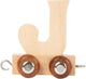Small foot - houten lettertrein - j - 12 stuks