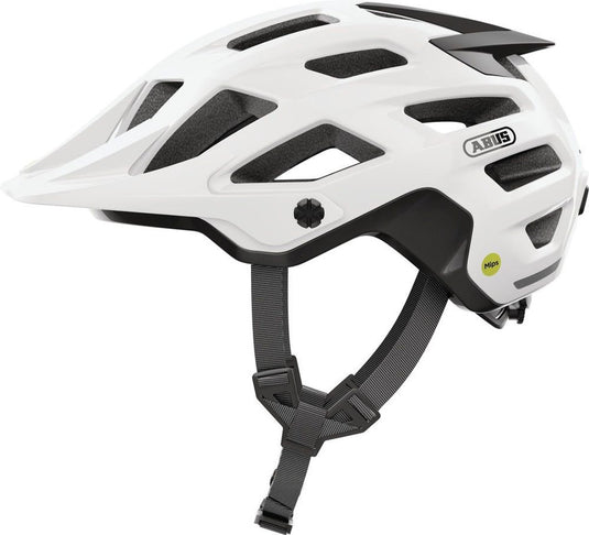 Abus fietshelm moventor 2.0 mips shiny white s - 51-55 cm - wit - geschikt voor gebruik op mountainbikes - 335 g