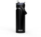 Camelbak thrive flip straw drinkfles - 600 ml - rvs - met rietje - isolatie waterfles - zwart