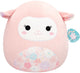 Jazwares squishmallows - large plush (lala - pink lamb w floral print belly and ears) - 40cm plush