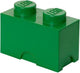 Lego - opbergbox brick 2 - polypropyleen - groen
