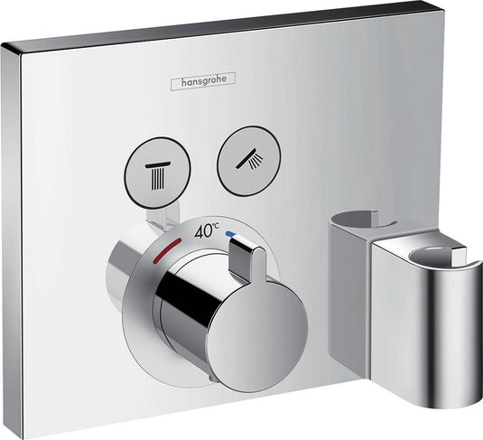 Hansgrohe showerselect afbouwdeel - inbouw douchekraan - thermostatisch - 2 douchefuncties - inclusief wandhouder