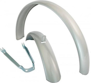 Spatbord set 12 universeel zilver