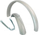 Spatbord set 12 universeel zilver
