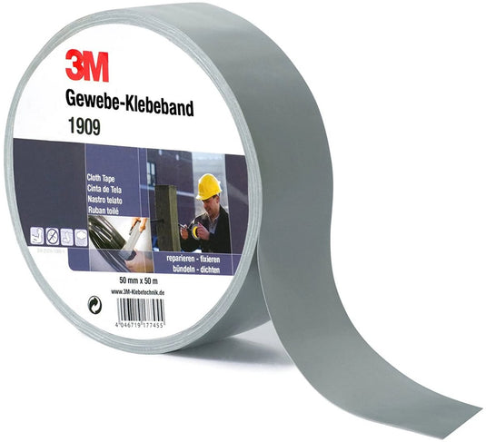 3m 1900 - duct tape - 50 mm x 50 m - zilver