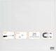 Nobo diamond glasbord wit 450x450 (retailverpakking)