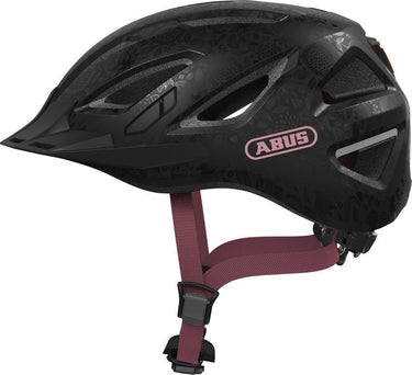 Abus fietshelm urban-i 3.0 flower art s - 51-55 cm - zwart - geschikt voor gebruik op elektrische fietsen - stadsfietsen - 250 g