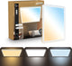 B.k.licht shallow - dimbaar badkamerlamp plafonniere - plafondlamp met afstandsbediening - badkamerverlichting met cct - ip44 - 42 x 42 cm - wit