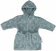 Jollein x nijntje - baby badjas badstof 1-2 jaar - badjas kinderen met capuchon - miffy jacquard sea green