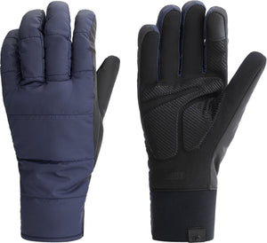 Bbb cycling puffershield fietshandschoenen winter - 0 - 5 ℃ - wind waterproof - wielrenhandschoenen heren en dames - donker blauw - maat xxl - bwg-41