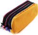 Kangaro penetui - rechthoekig - 3 vaks - 25 x 9 x 11 cm - oranje blauw fuchsia - k-56402