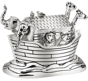 Zilverstad - muziekdoosje noah's ark zilver kleur