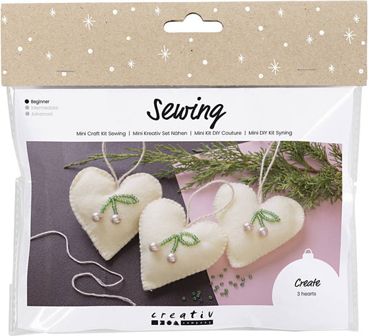 Creativ company cc mini hobbyset naaien harten