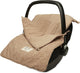 Jollein - voetenzak voor autstoel kinderwagen (boucle - biscuit) - polyester - footmuff maxi cosi, kinderwagen of autostoel - 42x82cm