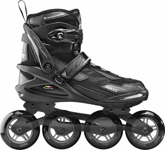 Roces ciao 2.0 tif 84 skeelers volwassenen – 4x84mm wielen – fitness inline skates – zwart – maat 44