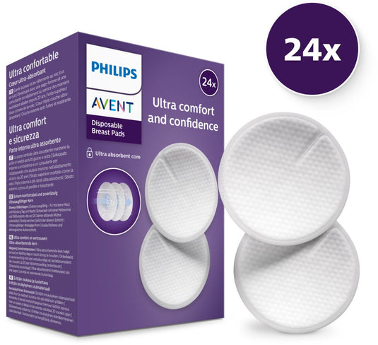 Philips avent zoogcompressen – 24 stuks – voorkomt doorlekken