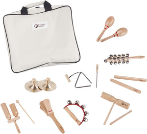 Classic world muziekinstrumenten met opbergtas 9-delig