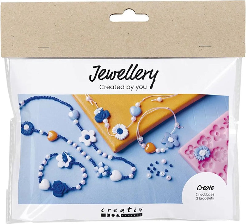 Afbeelding laden in galerijviewer, Creativ company https: www.cchobby.nl mini-hobbyset-sieraden-bloemen-diverse-kleuren-1-doos

