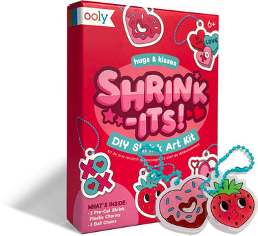 Ooly - mini shrink-its! - diy krimp kunst - hugs kisses - bedels kettingen