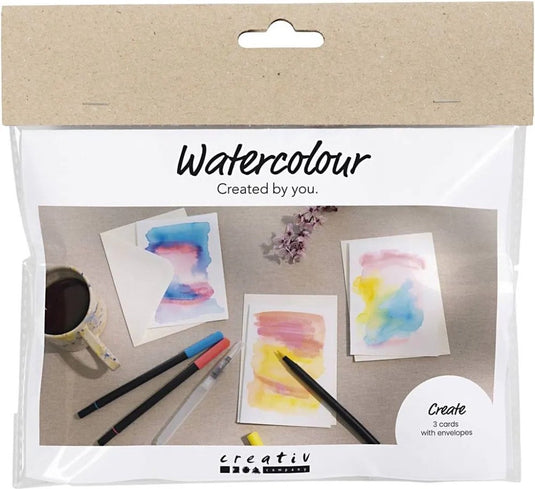 Creativ company https: www.cchobby.nl mini-hobbyset-aquarel-kaarten-en-enveloppen-1-doos