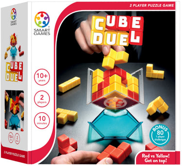 Smartgames cube duel - strategisch 3d blokkenspel - 80 educatieve uitdagingen - solospel 2 spelers - vanaf 10 jaar