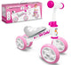 Skids control four wheels baby walker girl