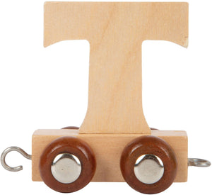 Small foot - houten lettertrein - t - 12 stuks
