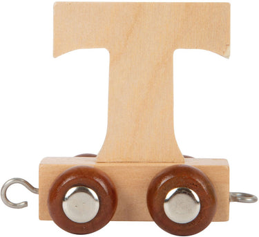 Small foot - houten lettertrein - t - 12 stuks