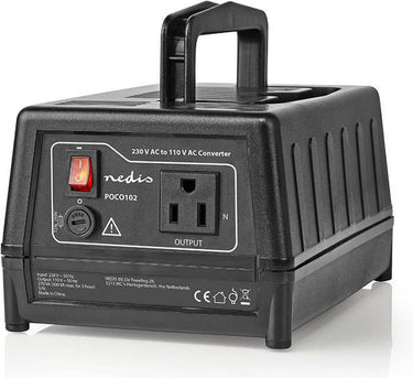 Nedis spanningsomvormer 270w – 230v naar 110v – geaard – voor amerikaanse apparaten