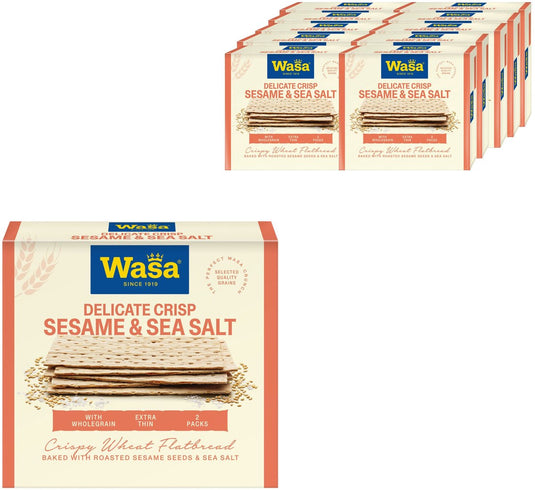 Wasa delicate crisp sesame sea salt - cracker - 10 x 190gr