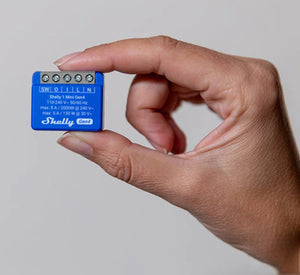 Shelly 1 mini gen4 relais (blauw, bluetooth 4.2, wi-fi)
